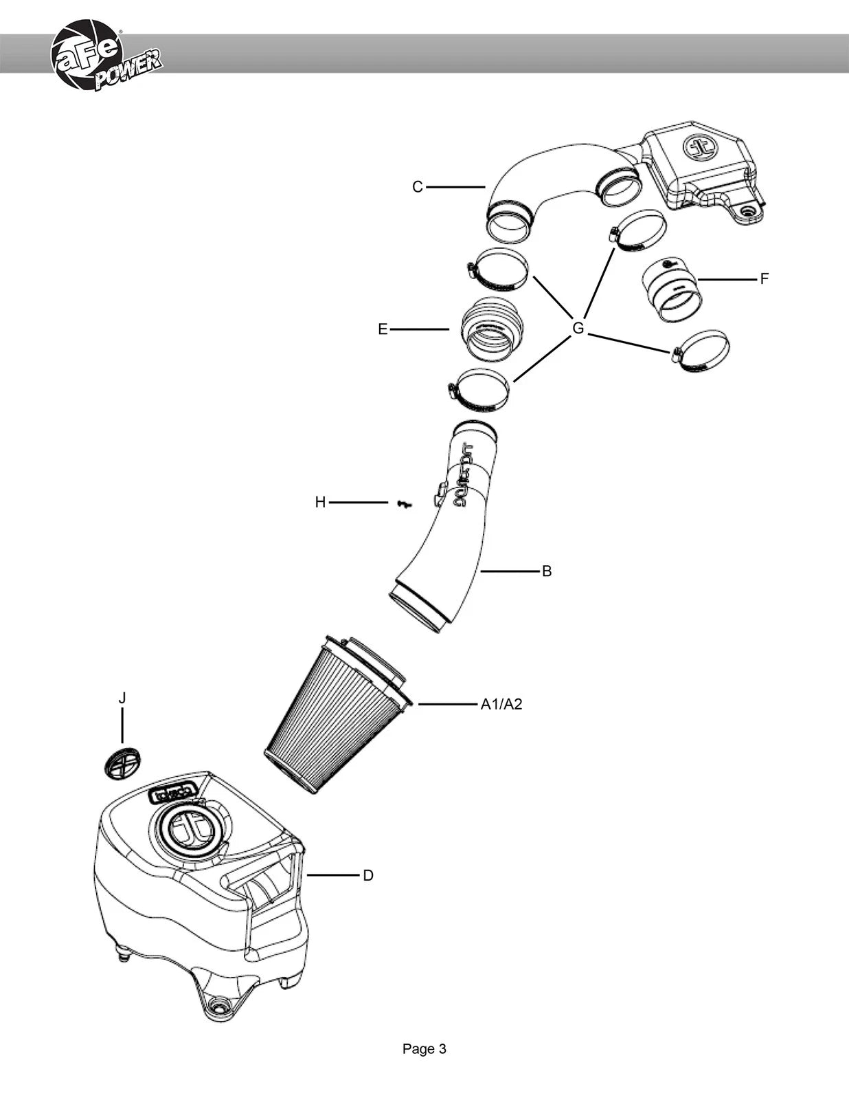 aFe 15-19 Subaru Outback H4-2.5L Takeda Momentum Cold Air Intake System w/ Pro 5R Media
