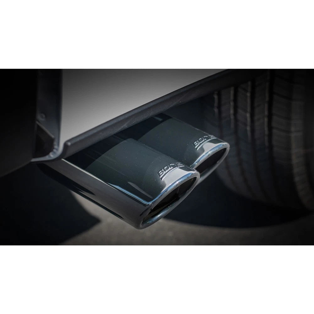 Borla 15-17 Ford F-150 2.7/3.5L V6 / 5.0 V8 2/4WD Black Chrome Angle-Cut Side Exit Catback Exhaust