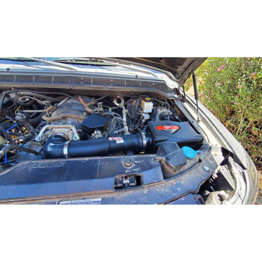 Injen 04-10 QX56 / 04-12 Amada/Titan V8 5.6L w/Power Box Wrinkle Black Power-Flow Air Intake System
