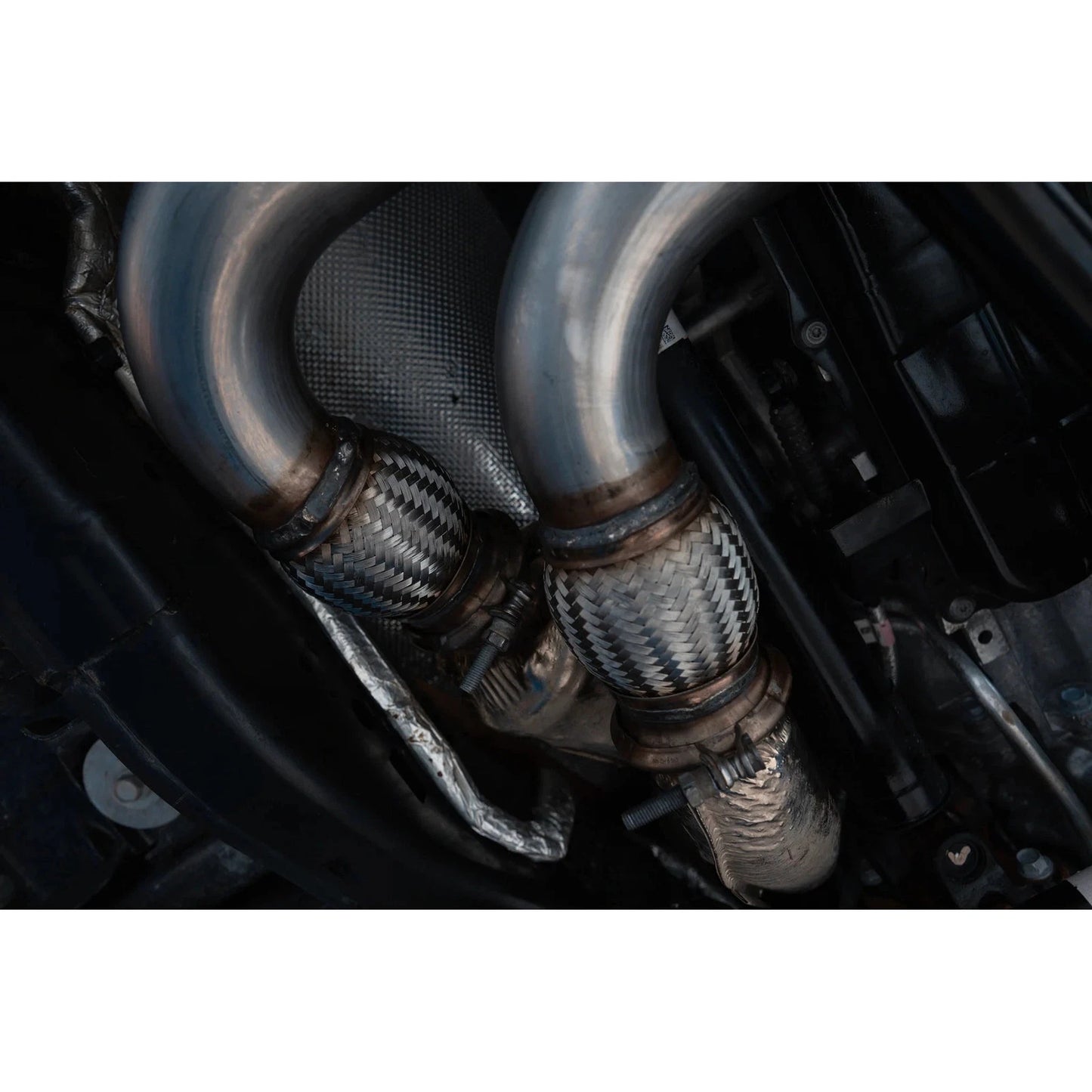 MBRP 2025 RAM RHO 3in Dual Split Rear Cat Back w/ Carbon Fiber Tips - T304