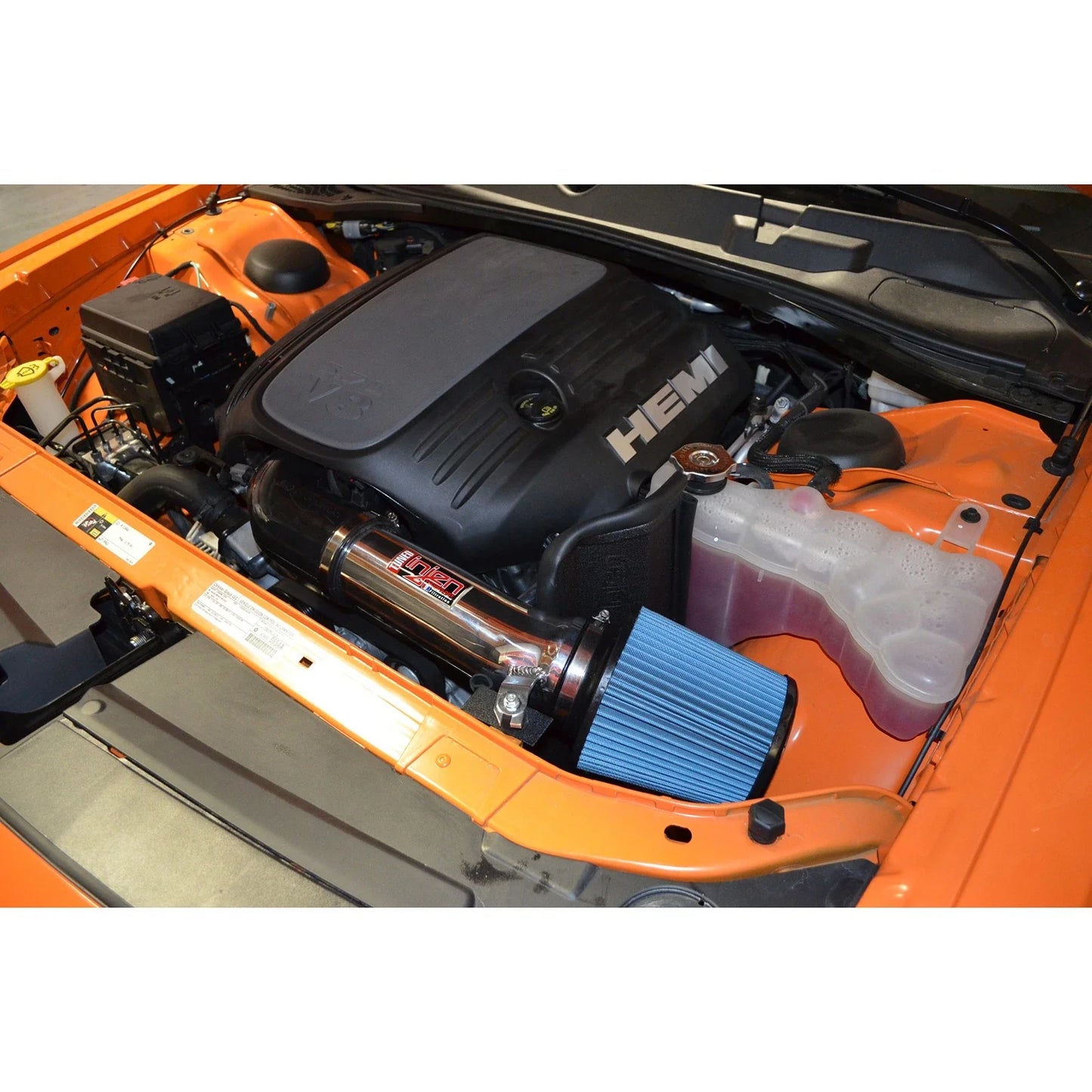 Injen 11-19 Dodge Challenger Hemi 5.7L V8 Polished Power-Flow Air Intake System with Heat Shield
