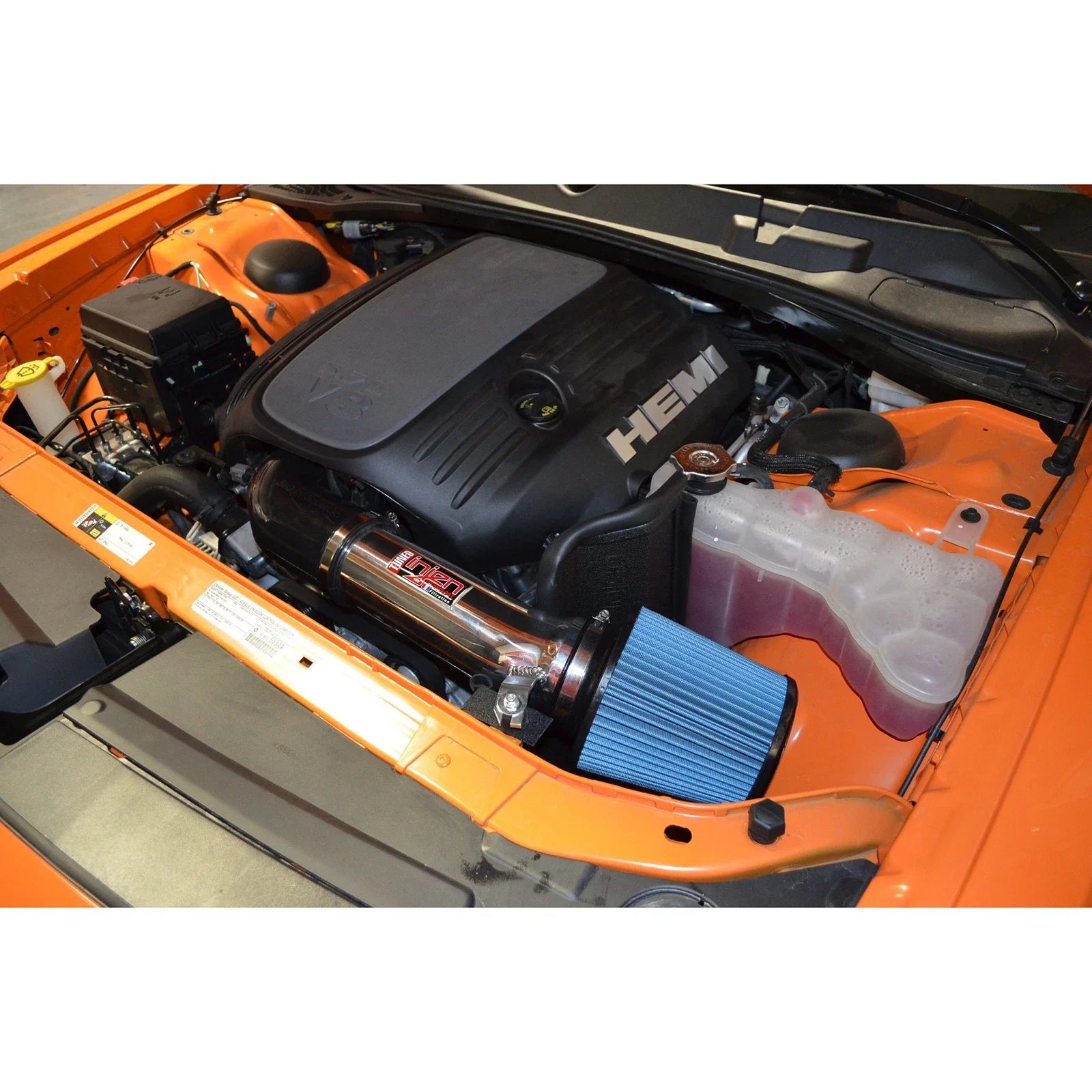 Injen 11-19 Dodge Challenger Hemi 5.7L V8 Polished Power-Flow Air Intake System with Heat Shield