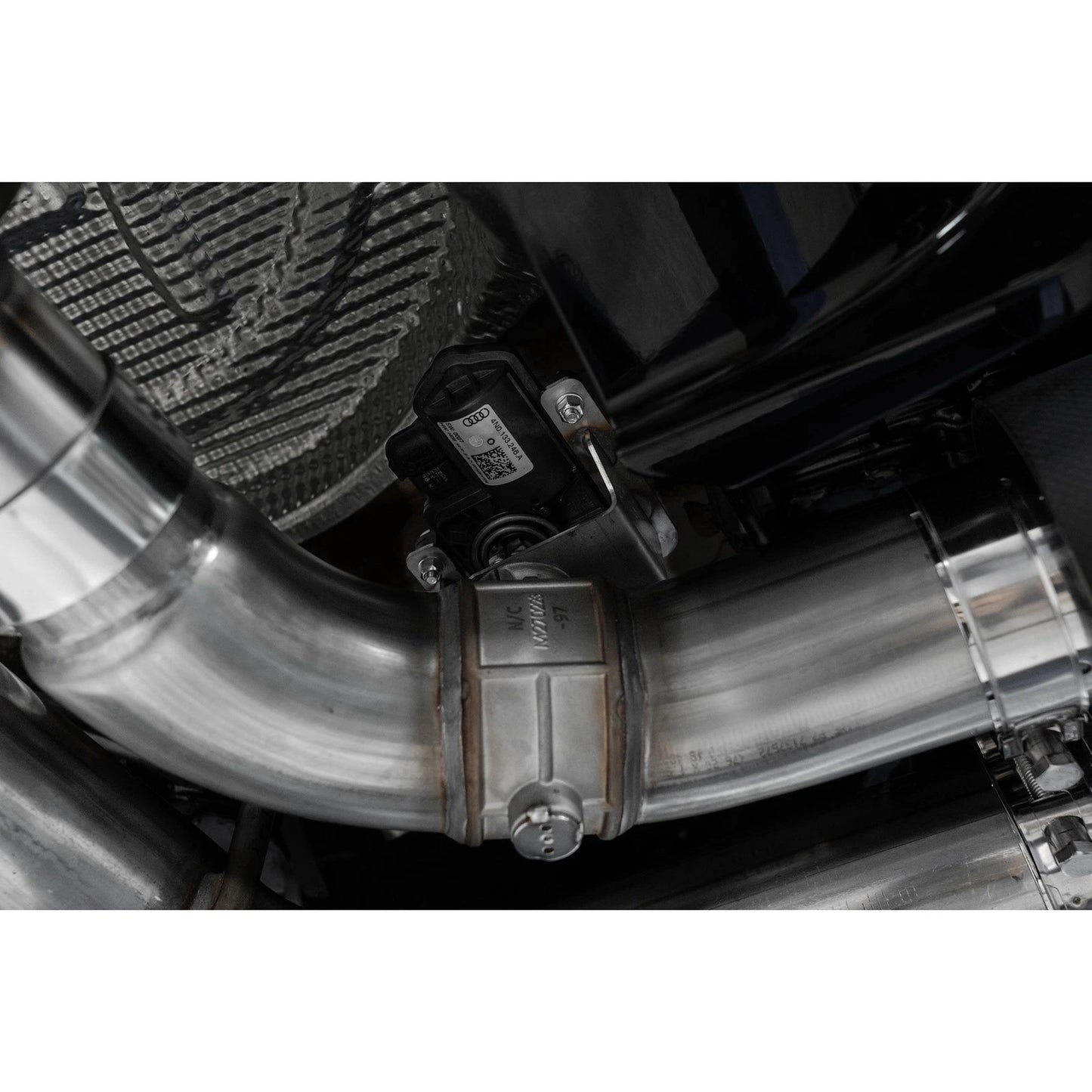 MBRP 2022 Volkswagen Golf R MK8 T304 Stainless Steel 3in Cat-Back, Quad Rear Exit- Carbon Fiber Tip