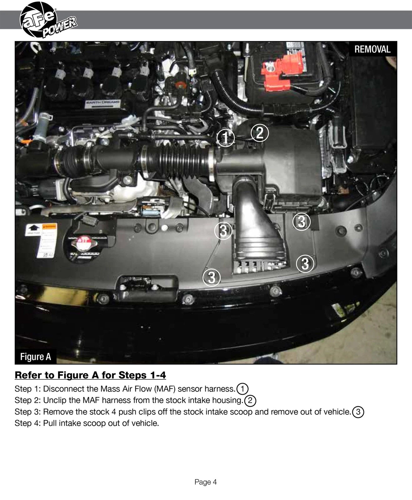 aFe Takeda Momentum Pro Dry S Cold Air Intake System 2018 Honda Accord I4 1.5L (t)
