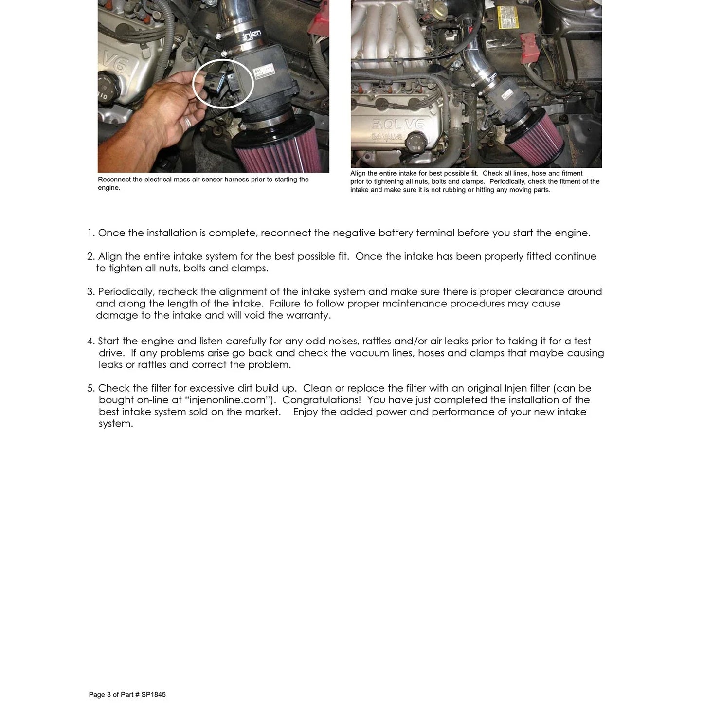 Injen 00-05 Eclipse / 00-03 Galant / 01-04 Sebring / 01-04 Stratus 3.0L V6 Polished Short Ram Intake