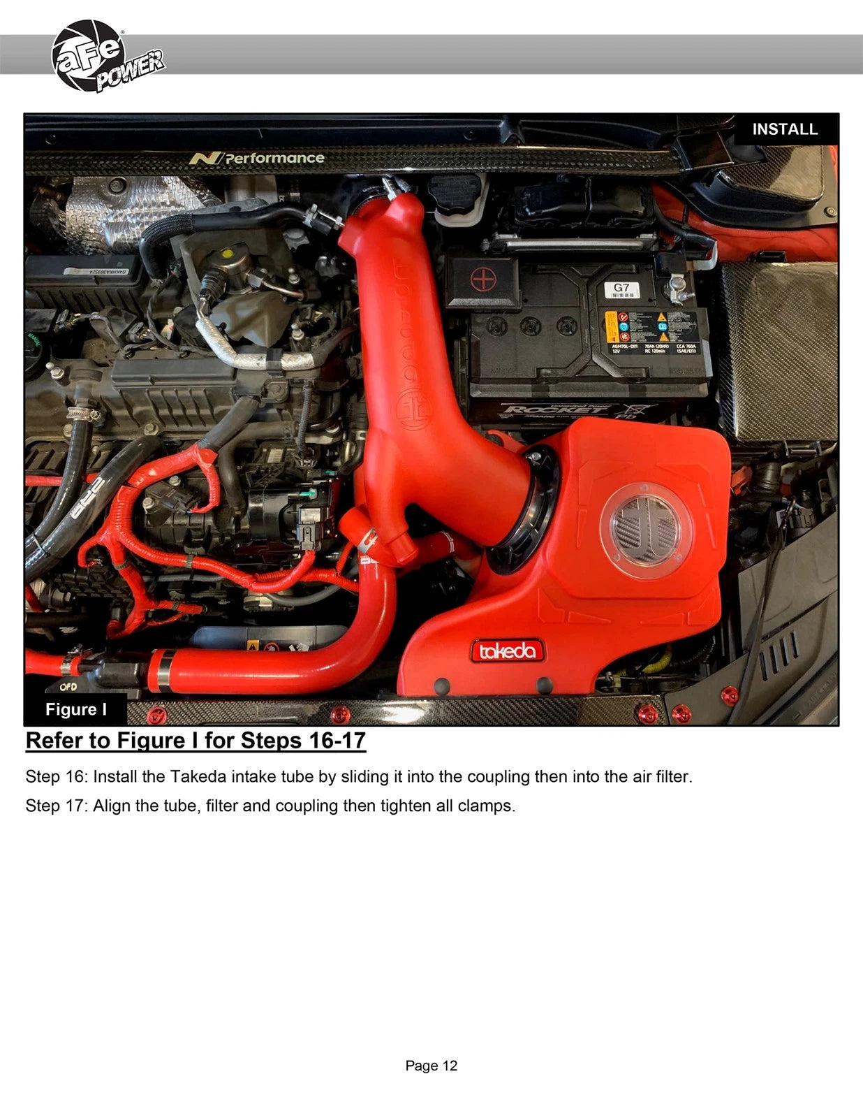 AFE Takeda 19-20 Hyundai Veloster N 2.0L (t) Momentum Cold Air Intake System w/Pro DRY S Filter