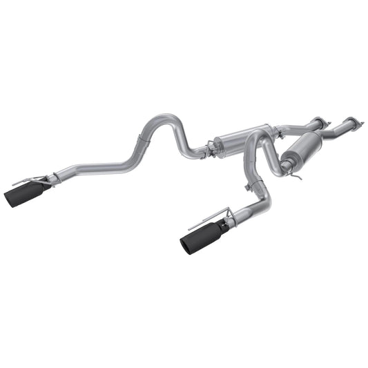 MBRP 99-04 Ford Mustang GT 4.6L 2.5in. Dual Split Rear AL Cat Back w/ 3.5in. Dual Wall Blk. Tips