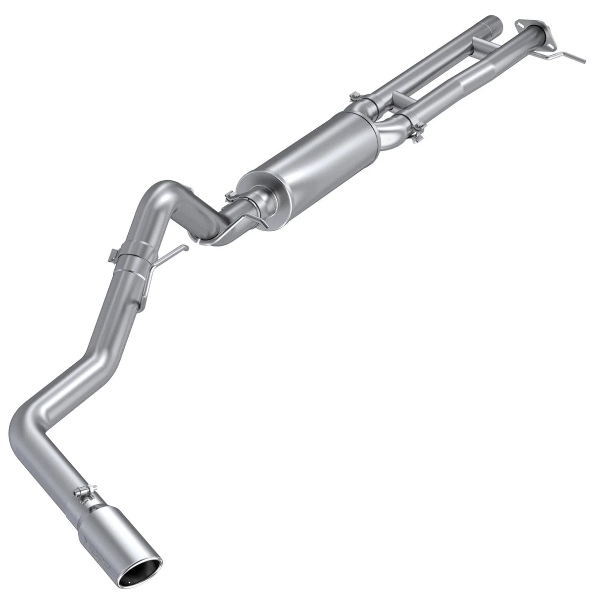 MBRP 2024+ Ford Ranger 2.7L 2.5 into 3in Single Side Exit Cat Back - Aluminum