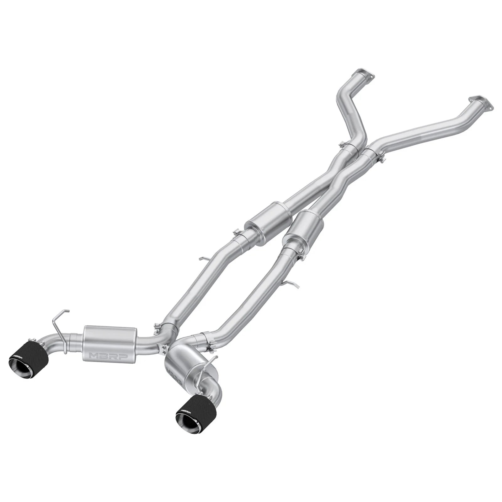 MBRP 23-24 Nissan Z 3.0L Armor Pro T304 Stainless Steel 3in Cat-Back Dual Rear Exit w/ 5in OD CF Tip