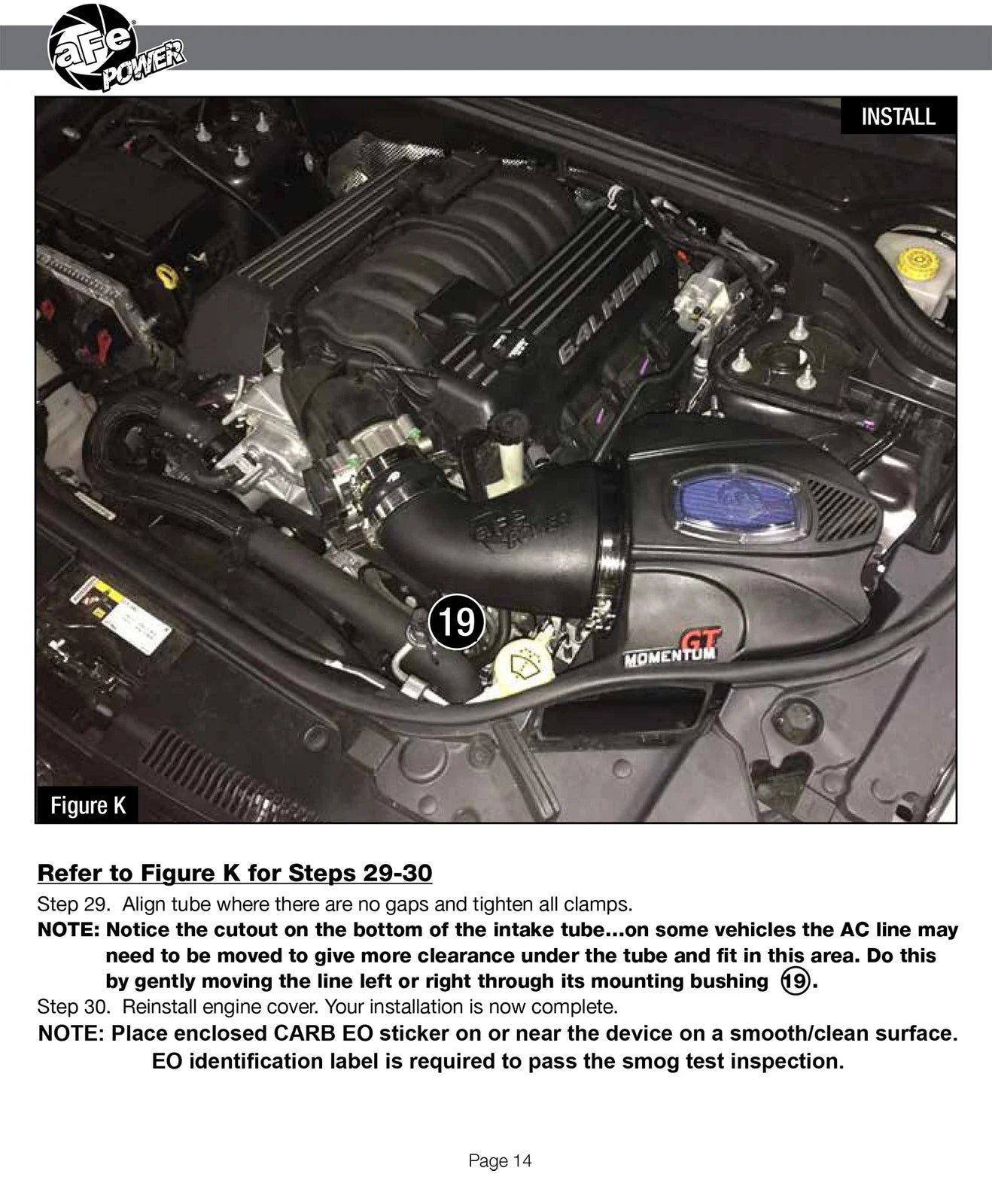 aFe Momentum GT Pro 5R Cold Air Intake System 12-17 Jeep Grand Cherokee SRT-8/SRT V8-6.4L HEMI