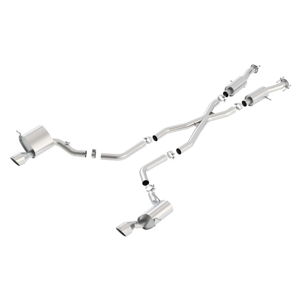 Borla 2015 Jeep Grand Cherokee SRT8 S-Type Dual Round Rolled Exit Catback Exhaust