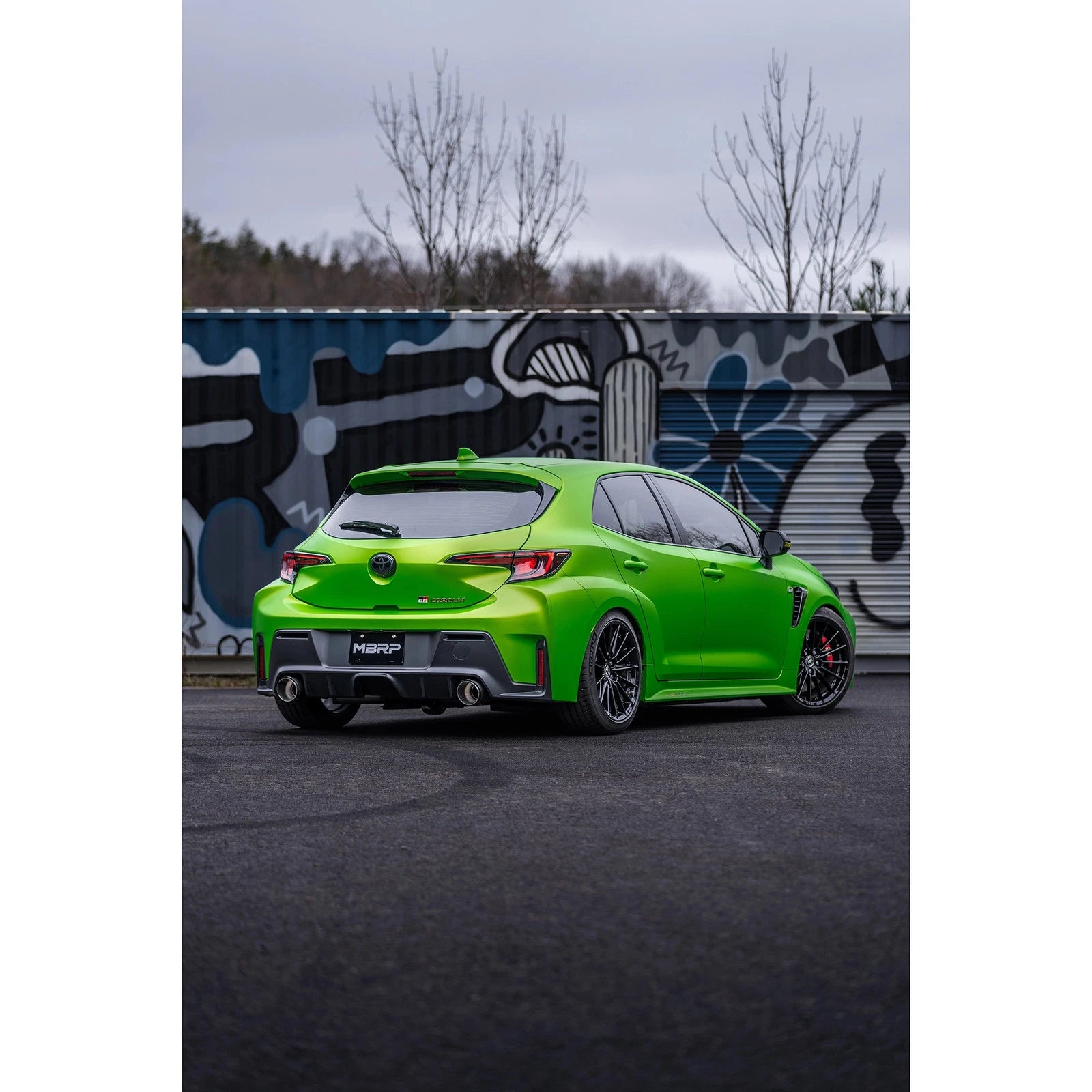 MBRP 2023 Toyota Corolla GR 1.6L T304 SS 3in Cat-Back Dual Split Rear w/ Carbon Fiber Tips