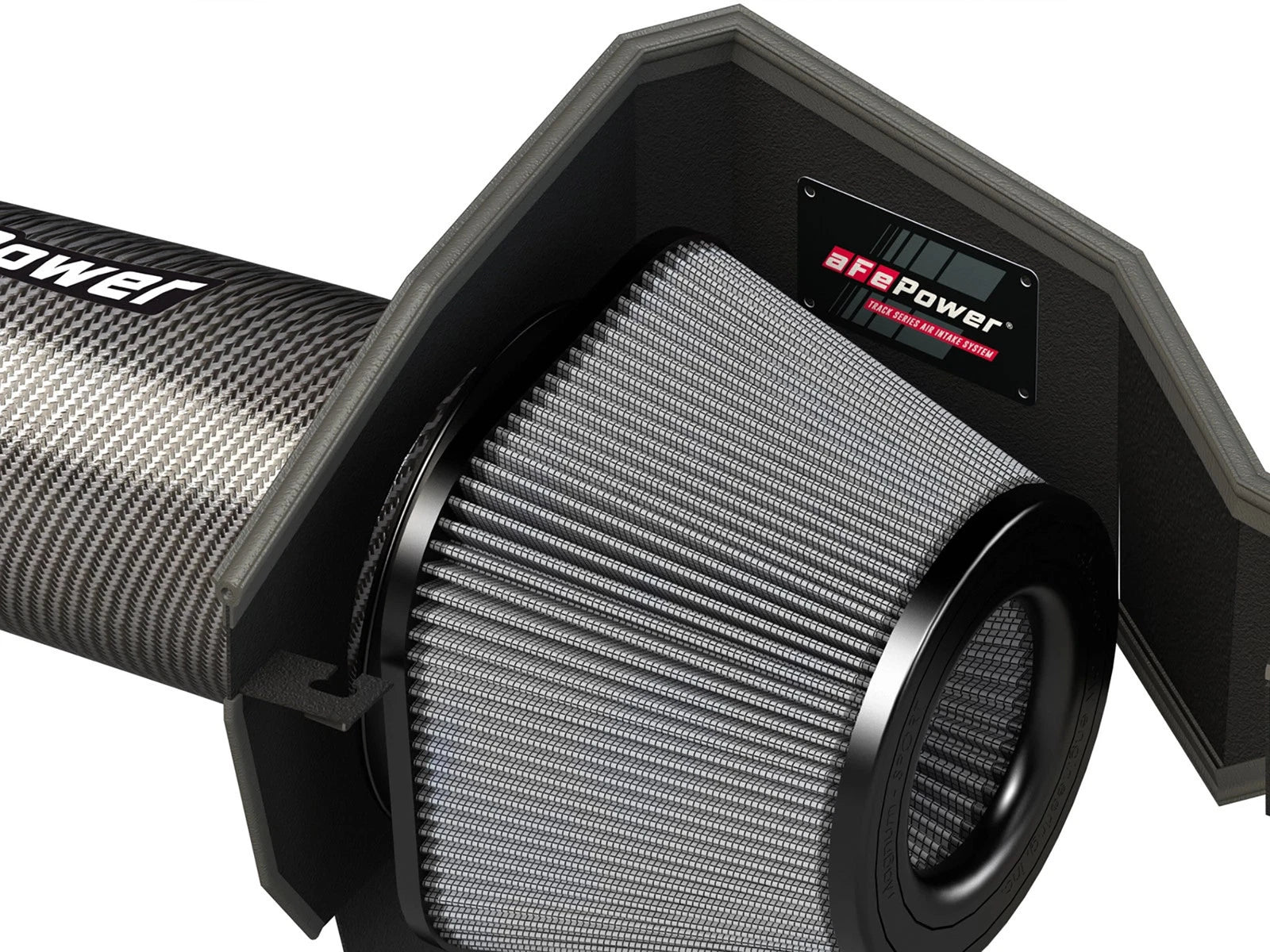 aFe POWER Magnum FORCE Carbon Fiber Stage 2 Track Series Pro Dry S CAIS - 11-18 Dodge Challenger V8