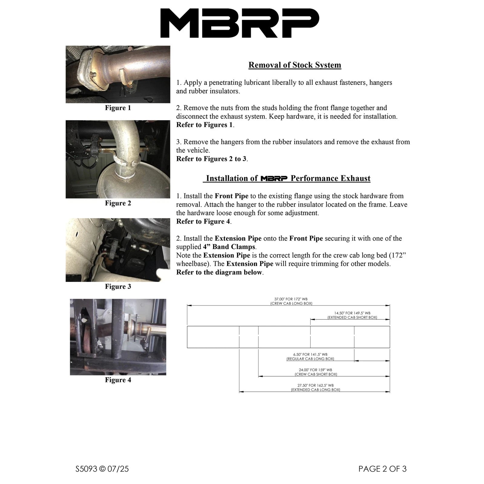 MBRP 2020 Chevrolet/GMC 2500/3500 HD Silverado/Sierra 6.6L V8 T304 Pro Series Performance Exhaust