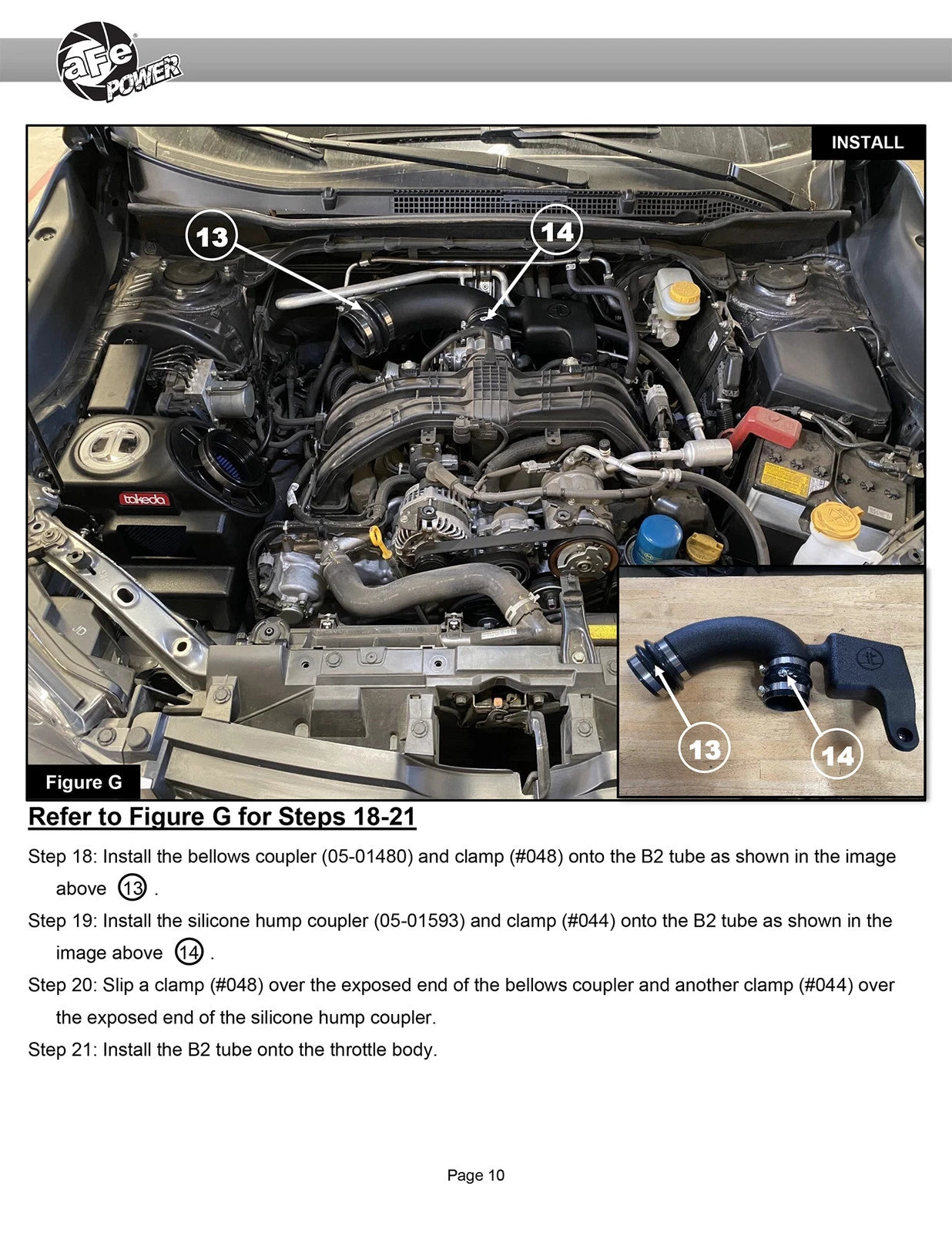aFe 19-21 Subaru Forester (H4 - 2.5L) Takeda Momentum Air Intake System - W/ PRO DRY S Filter