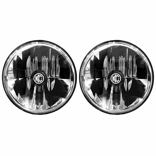 KC HiLiTES 07-18 Jeep JK (Not for Rubicon/Sahara) 7in. Gravity LED DOT Headlight (Pair Pack System)