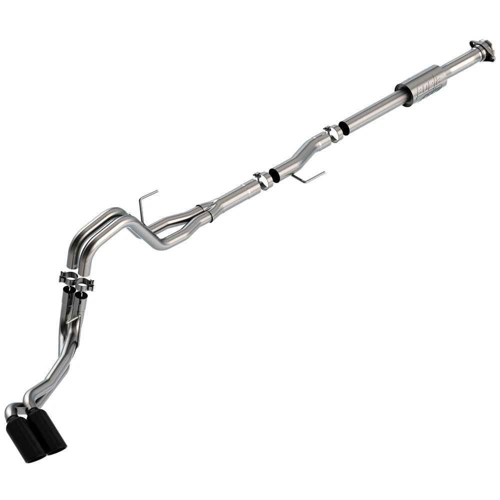 Borla F-150 2021 2.7L/3.5L 4dr CC SB EC STB Lari/King R/Plinum/LTD 3/2.25 DSE CB AK BLK CHR Tips