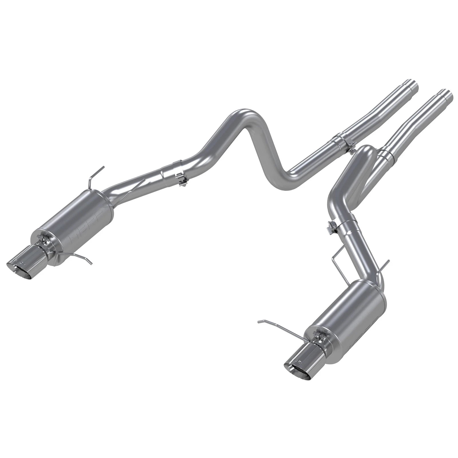 MBRP 11-14 Ford Mustang GT 5.0L Dual Split Rear Street Version T409 3in Cat Back Exhaust System