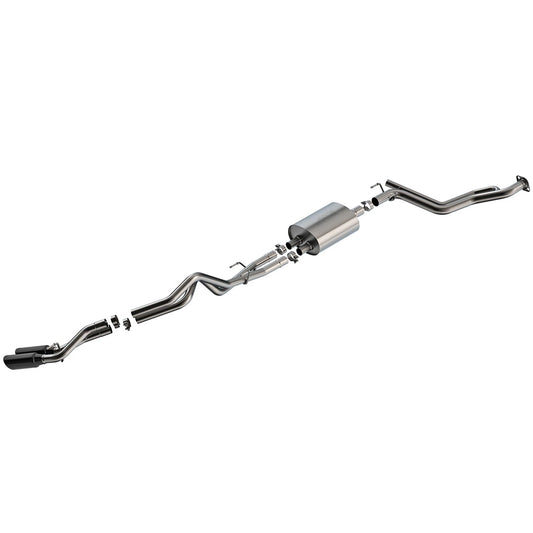 Borla 2024+ Toyota Tacoma (Coil Springs Only) S Type Catback System - Black Chrome Tip