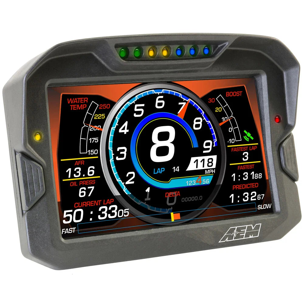 AEM CD-7 Non Logging Race Dash Carbon Fiber Digital Display (CAN Input Only)