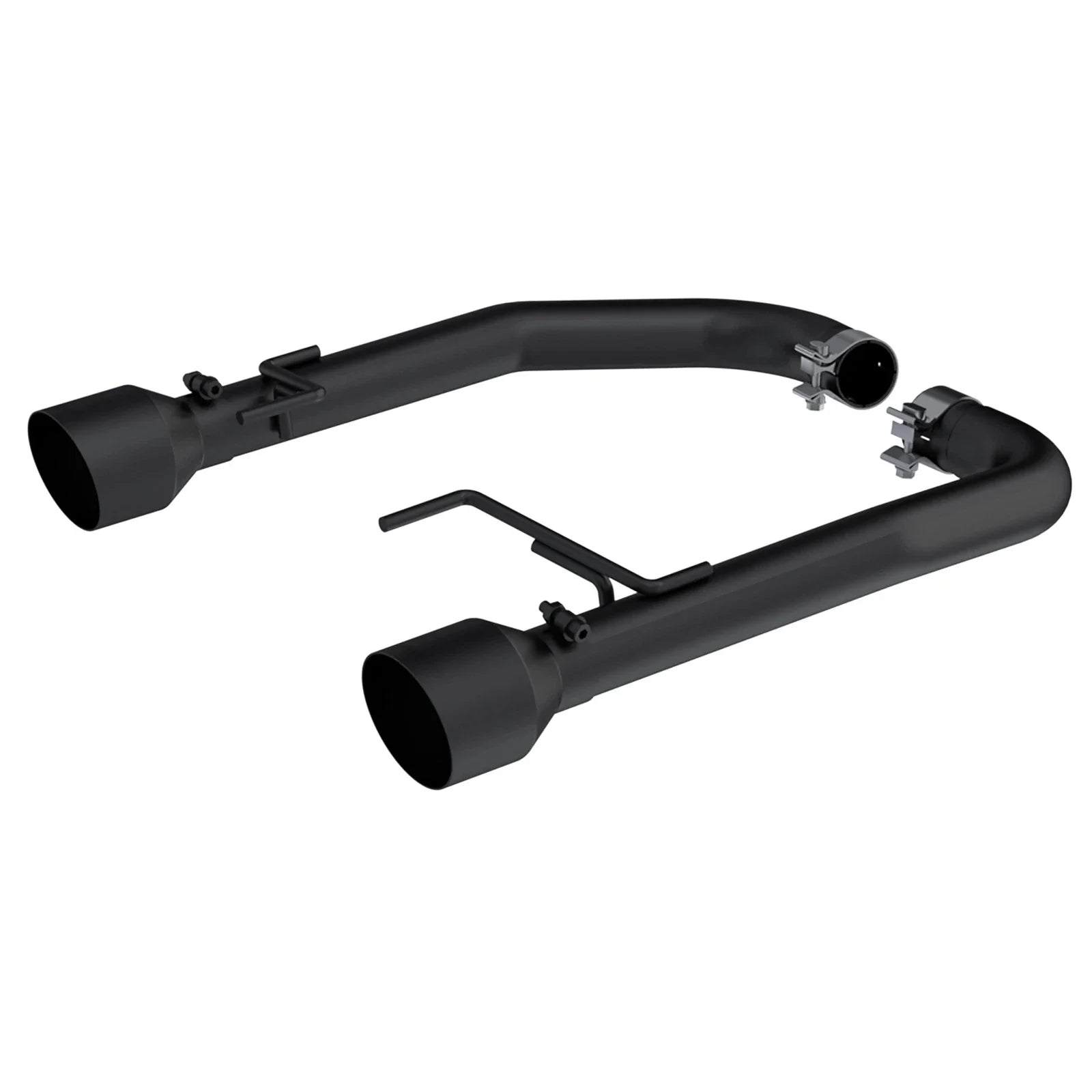 MBRP 15-23 Ford Mustang 2.3L EcoBoost Black 2.5in Axle Back Dual Split Rear Exit (Race Version)
