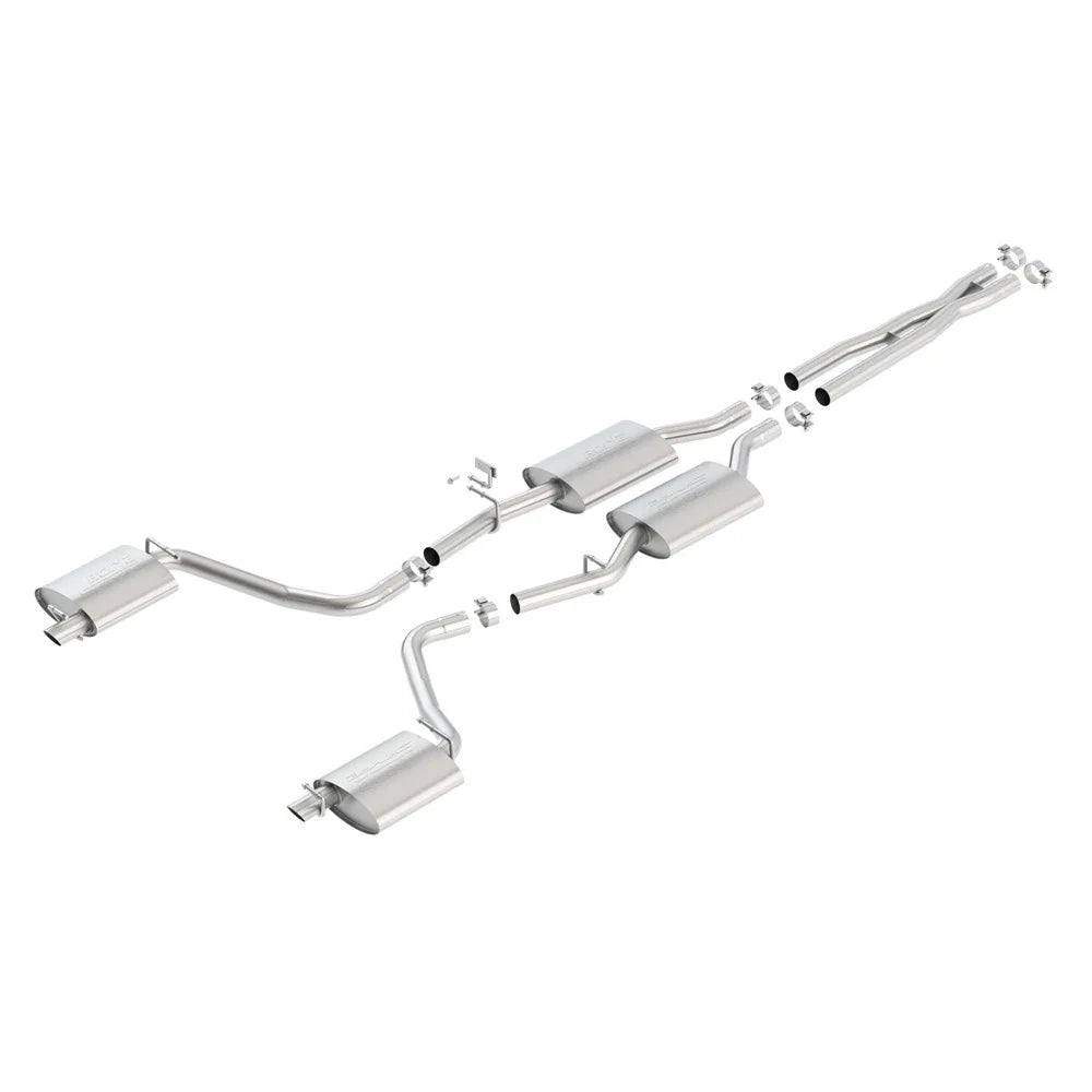 Borla 15-16 Dodge Charger 3.6L V6 S-Type Cat Back Exhaust (Uses Factory Valence)
