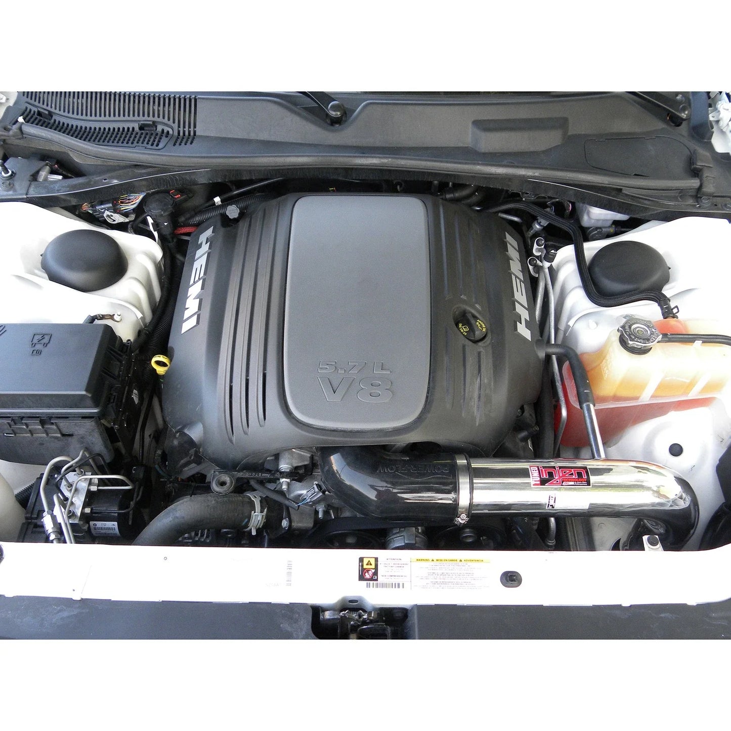 Injen 09-14 Dodge Challenger Hemi 5.7L V8 SRT-8 6.1L 5.7L V8 Wrinkle Black Power-Flow