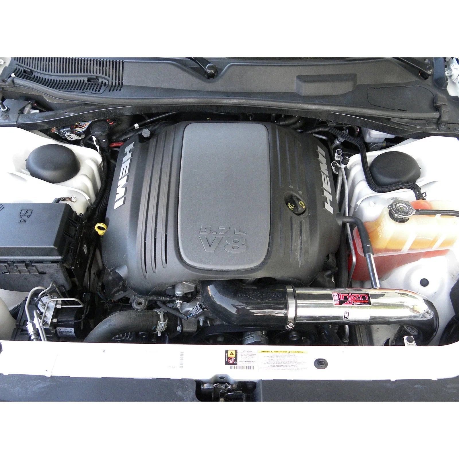 Injen 09-14 Dodge Challenger Hemi 5.7L V8 SRT-8 6.1L 5.7L V8 Wrinkle Black Power-Flow