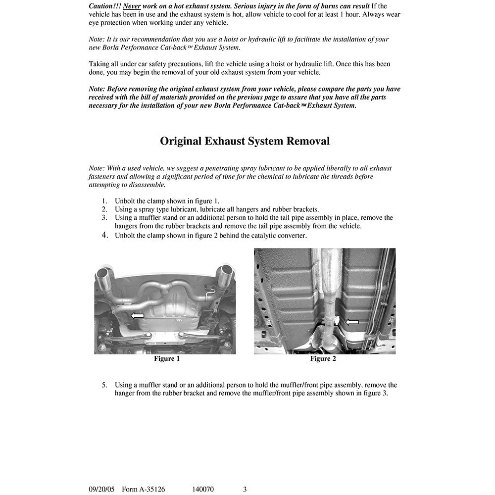 Borla 03-05 SRT4 Cat-Back Exhaust