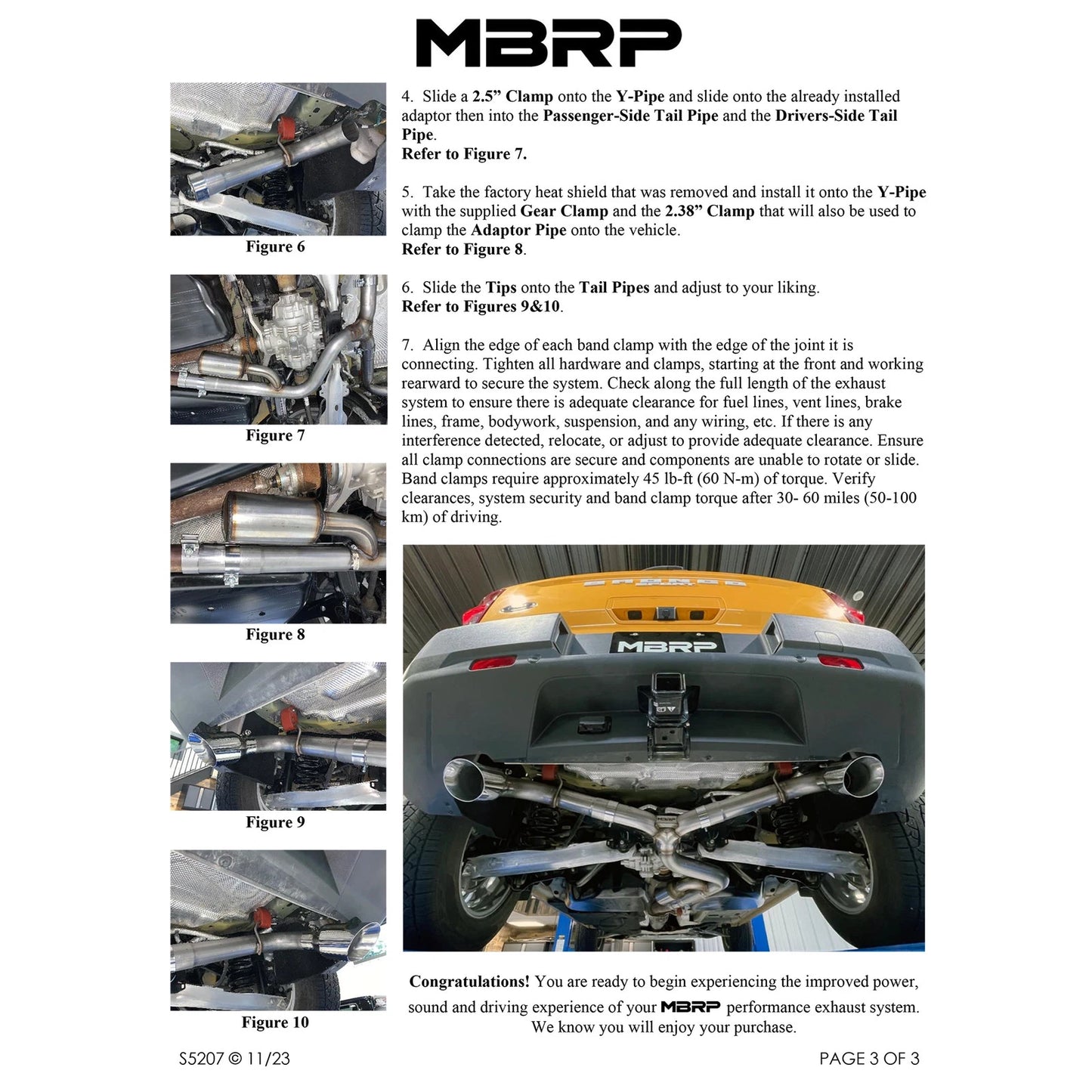 MBRP 2021+ Ford Bronco Sport (1.5L / 2.0L EcoBoost) 2.5in Res-Back Exhaust - Dual Rear - Black