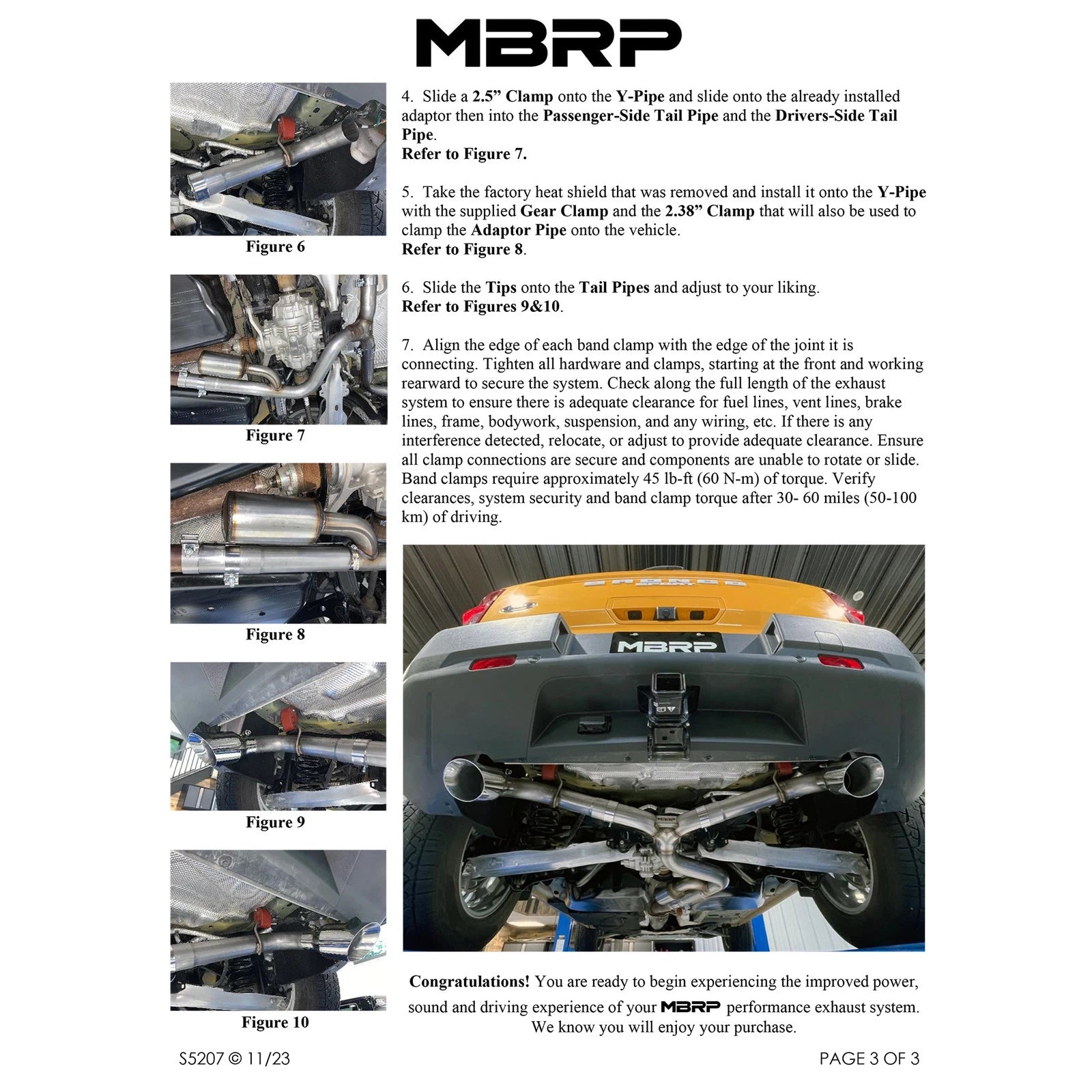 MBRP 2021+ Ford Bronco Sport (1.5L / 2.0L EcoBoost) 2.5in Res-Back Exhaust - Dual Rear - Black