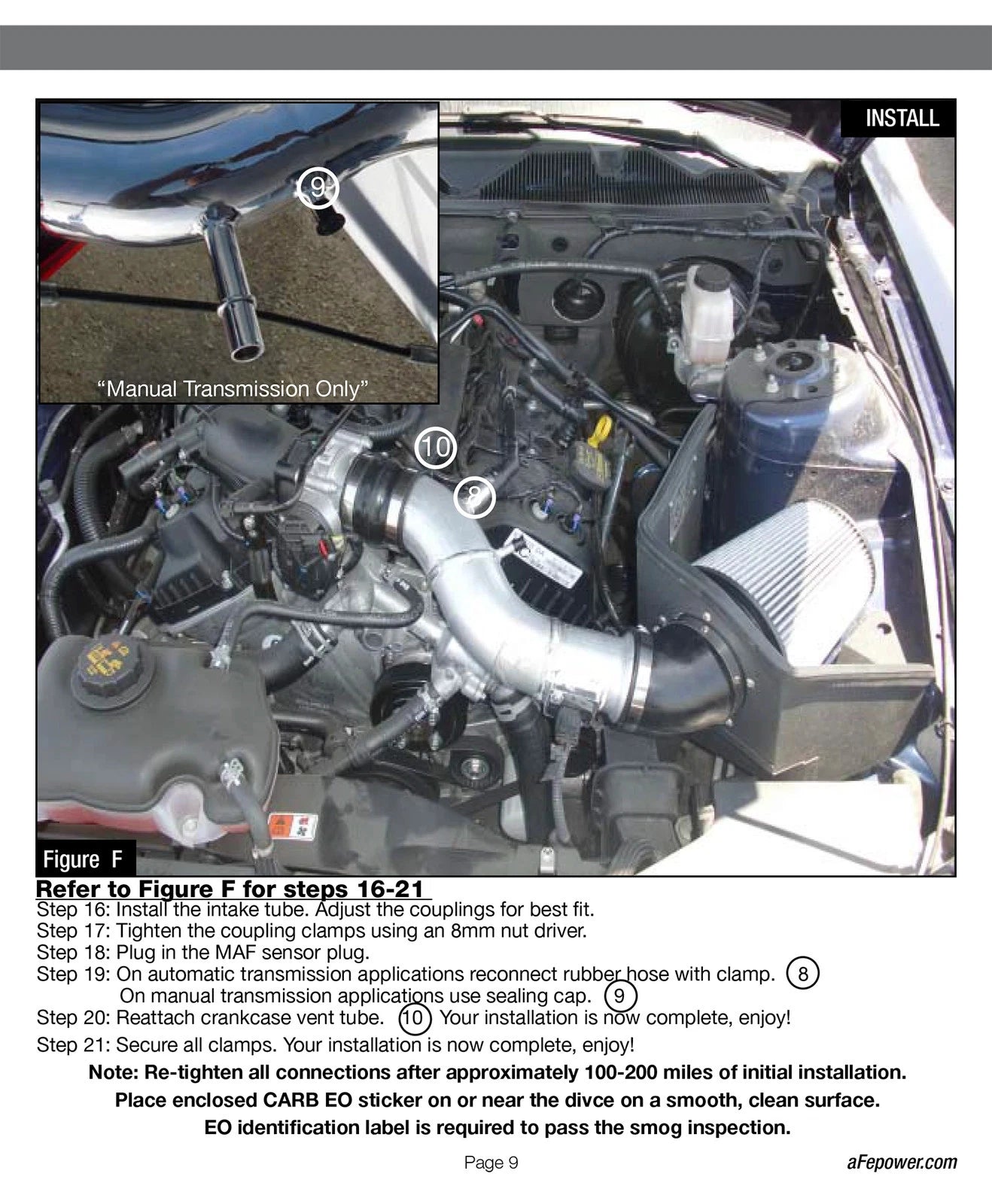 aFe MagnumFORCE Intakes Stage-2 P5R AIS PDS Ford Mustang 11-12 V6-3.7L (pol)