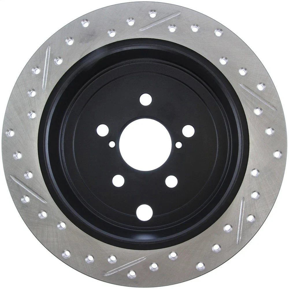 StopTech 08-10 Impreza WRX (Exc STi)/08-10 Impreza Coupe/Sedan Slotted & Drilled Left Rear Rotor