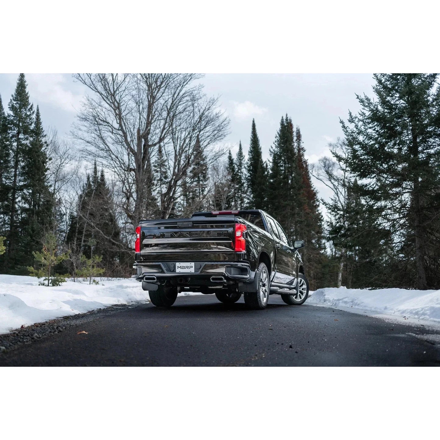 MBRP 2019 Chevrolet Silverado 1500 4.3L/5.3L 2.5in Cat Back Dual Rear Exit - Aluminized