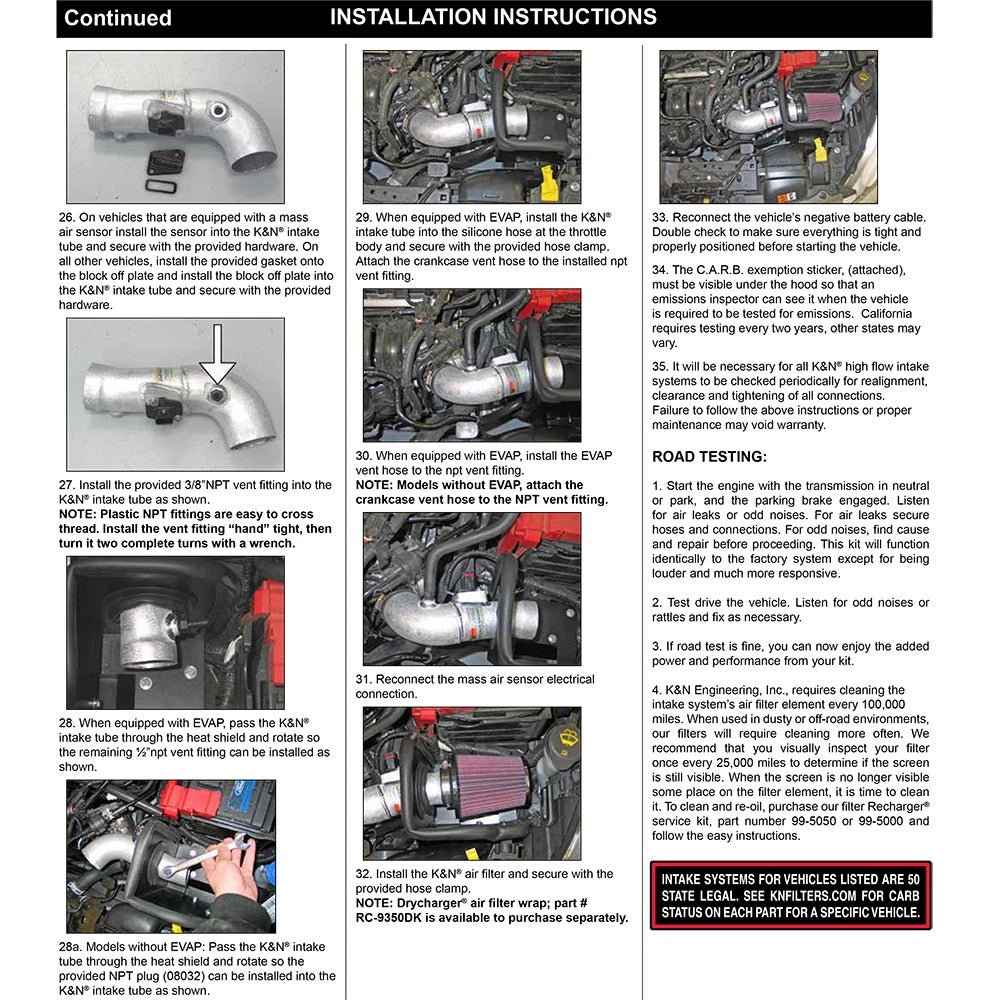 K&N 11-12 Ford Fiesta 1.6L L4 Silver Typhoon Performance Intake