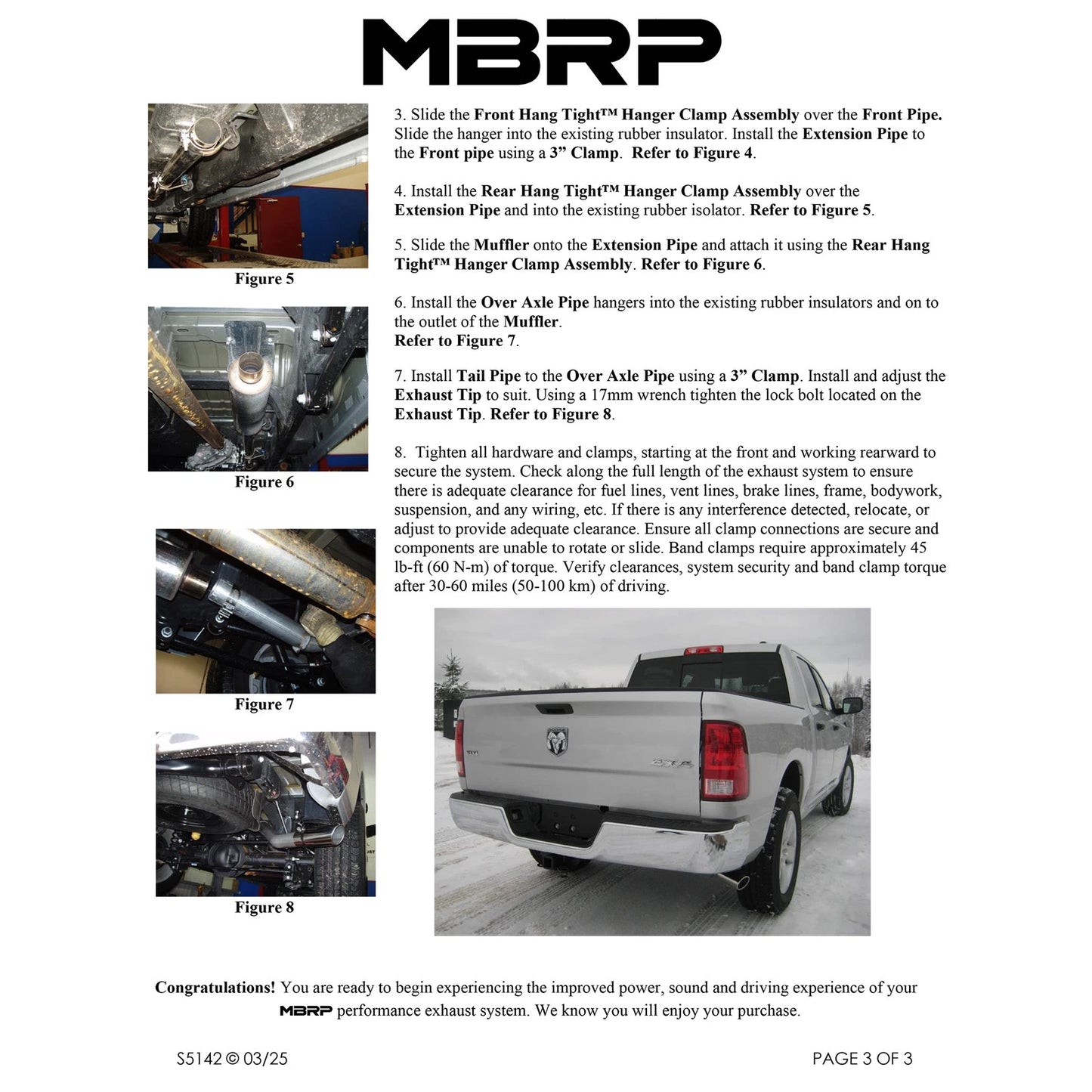 MBRP 2009 Dodge Ram 1500 5.7L Cat Back Single Side