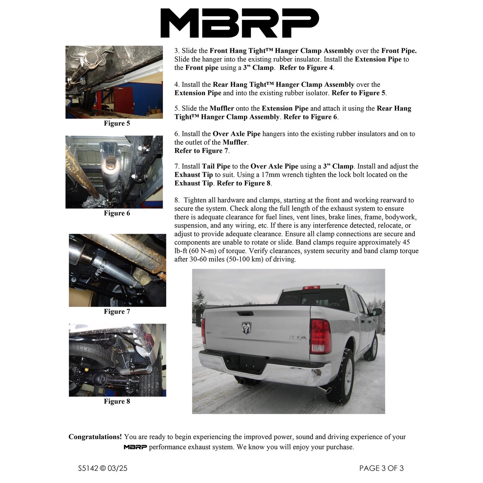 MBRP 2009 Dodge Ram 1500 5.7L Cat Back Single Side