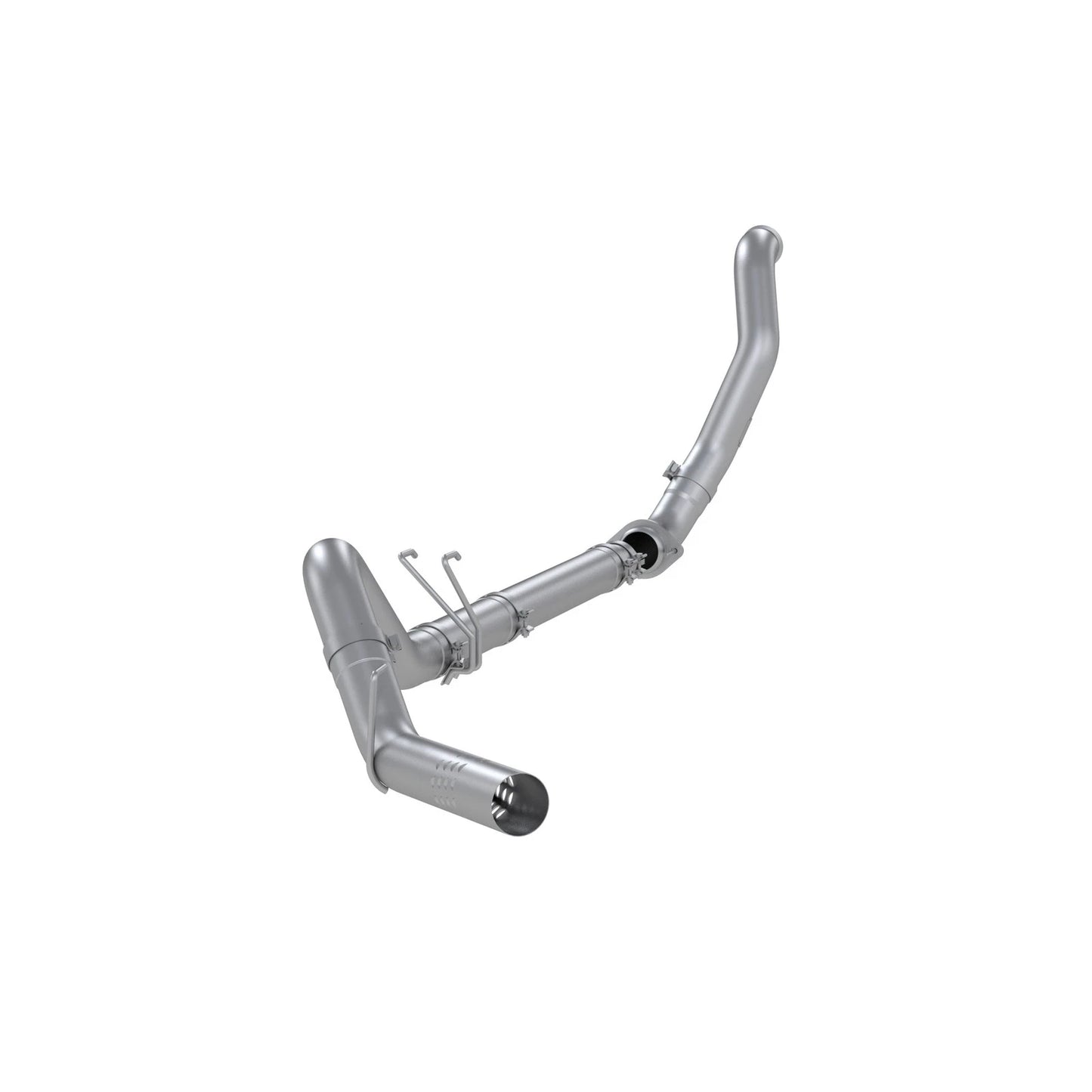 MBRP 08-10 F250/F350/F450 6.4L PS AL Steel 4in Filter-Back Single Side - No Muffler w/ DP