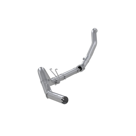 MBRP 08-10 F250/F350/F450 6.4L PS AL Steel 4in Filter-Back Single Side - No Muffler w/ DP