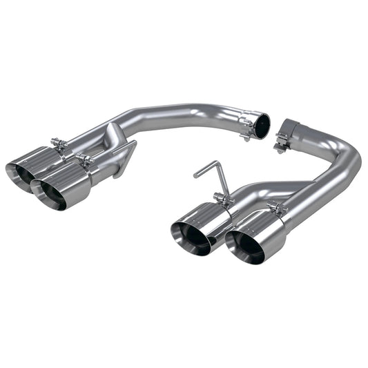 MBRP 18-20 Ford Mustang GT 2.5in T304 Non Active Dual Axle Back Exhaust System - 4in Dual Wall Tips