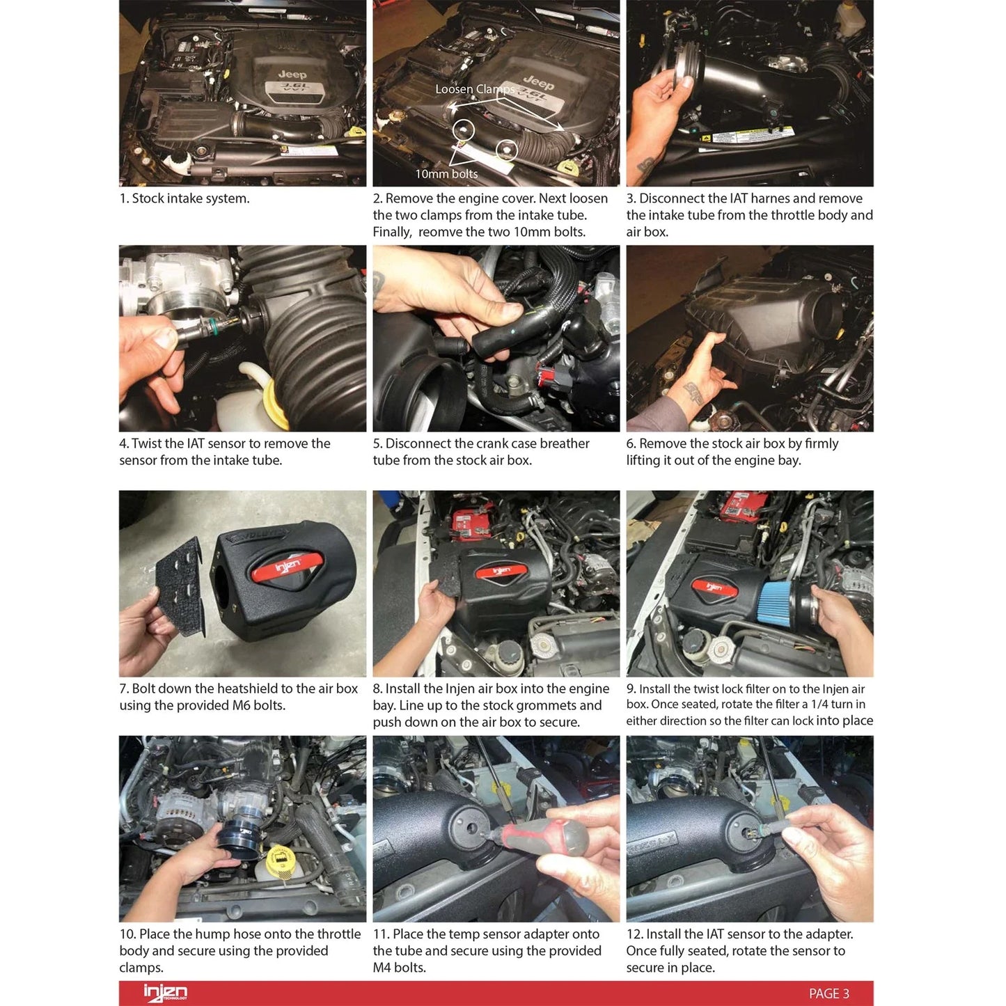 Injen 12-18 Jeep Wrangler JK V6-3.6L Evolution Intake- Oiled