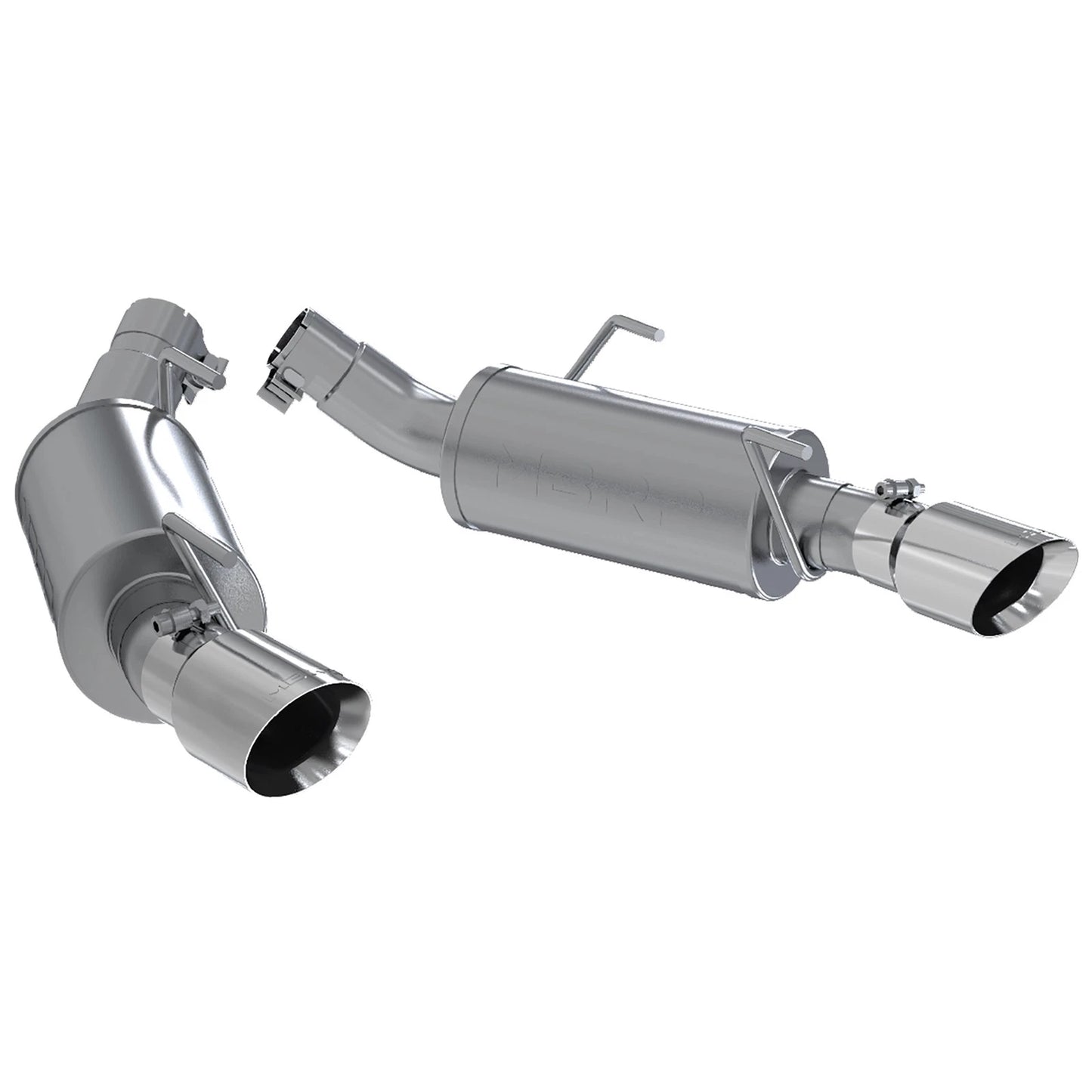 MBRP 05-10 Ford Mustang GT 5.0/Shelby GT500 Dual Mufflers Axle Back Split Rear T304
