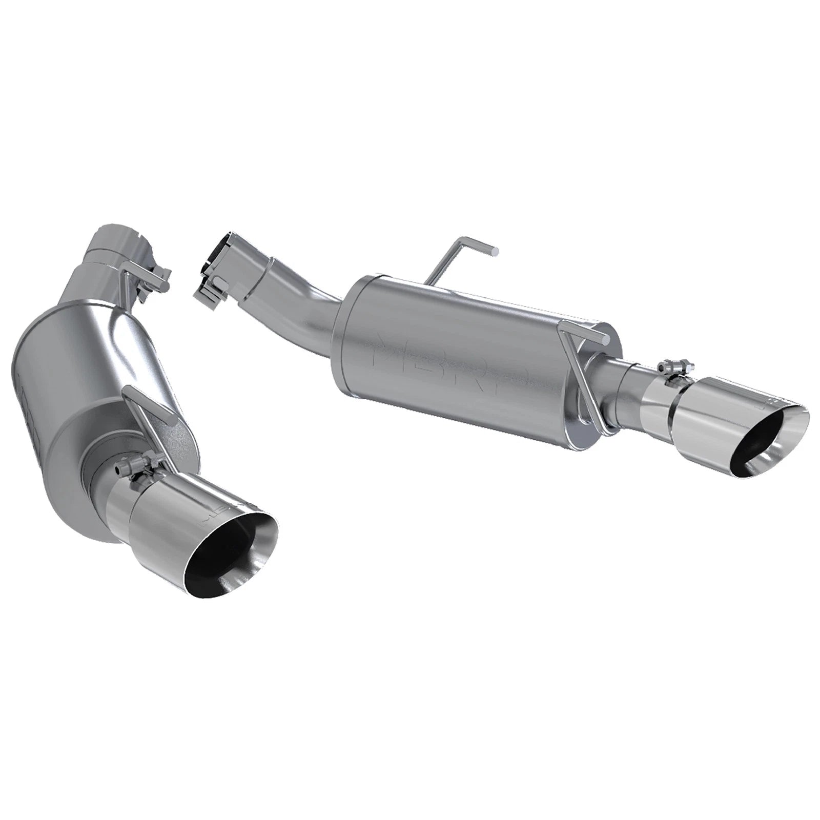 MBRP 05-10 Ford Mustang GT 5.0/Shelby GT500 Dual Mufflers Axle Back Split Rear T304