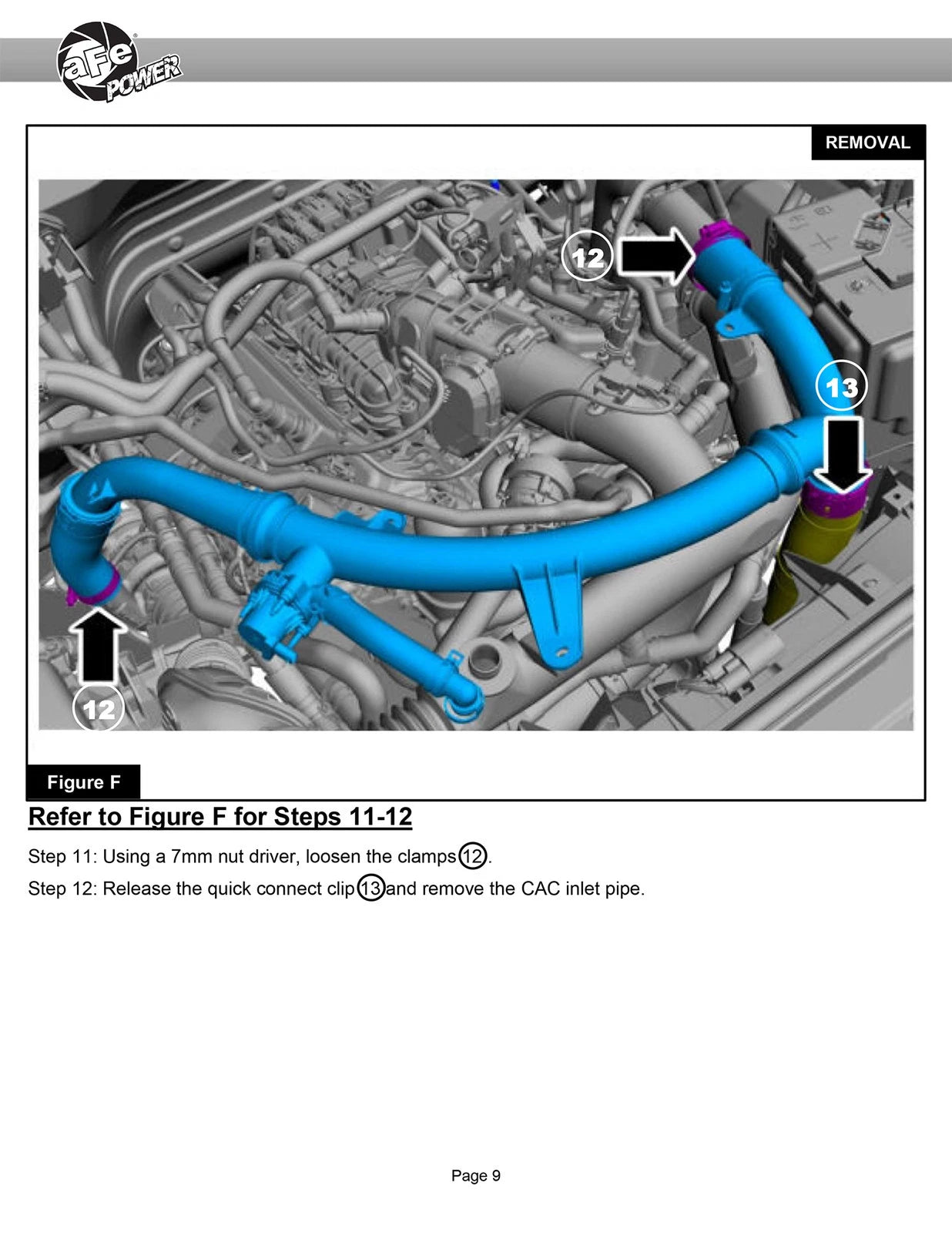 aFe Momentum GT Cold Air Intake System w/ Pro DRY S Filter Ford Bronco 2021 V6-2.7L (tt)