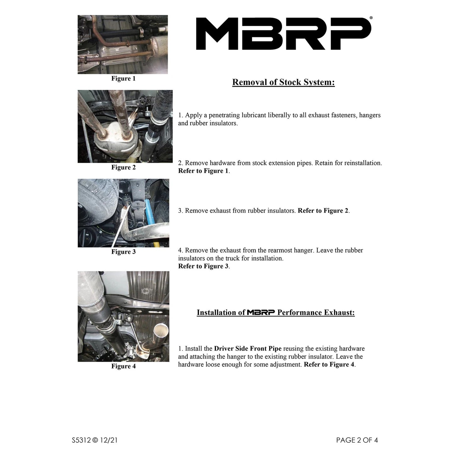 MBRP 2009-2010 Toyota Tundra 5.7L EC-Std. & SB/CC-SB Cat Back Dual Split Rear