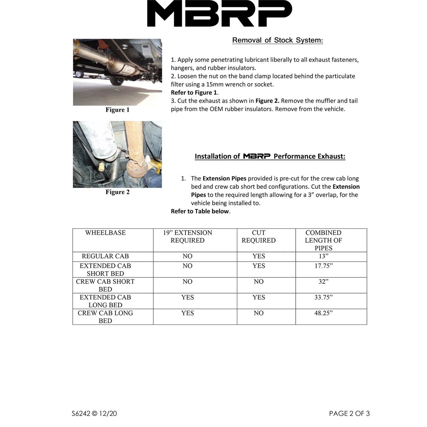 MBRP 2008-2009 Ford F250/350/450 6.4 L Filter Back Single Side
