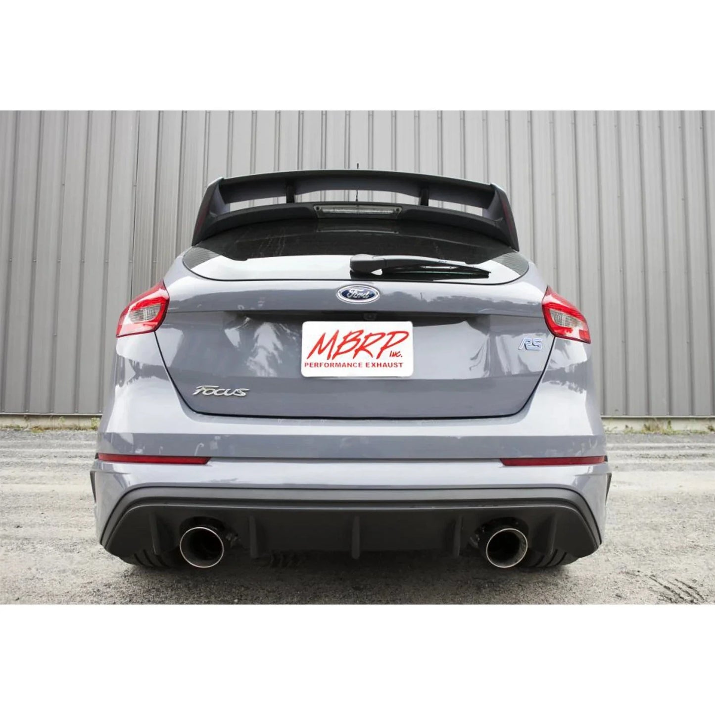 MBRP 2016+ Ford Focus RS 3in Aluminized Dual Outlet Cat-Back Exhaust