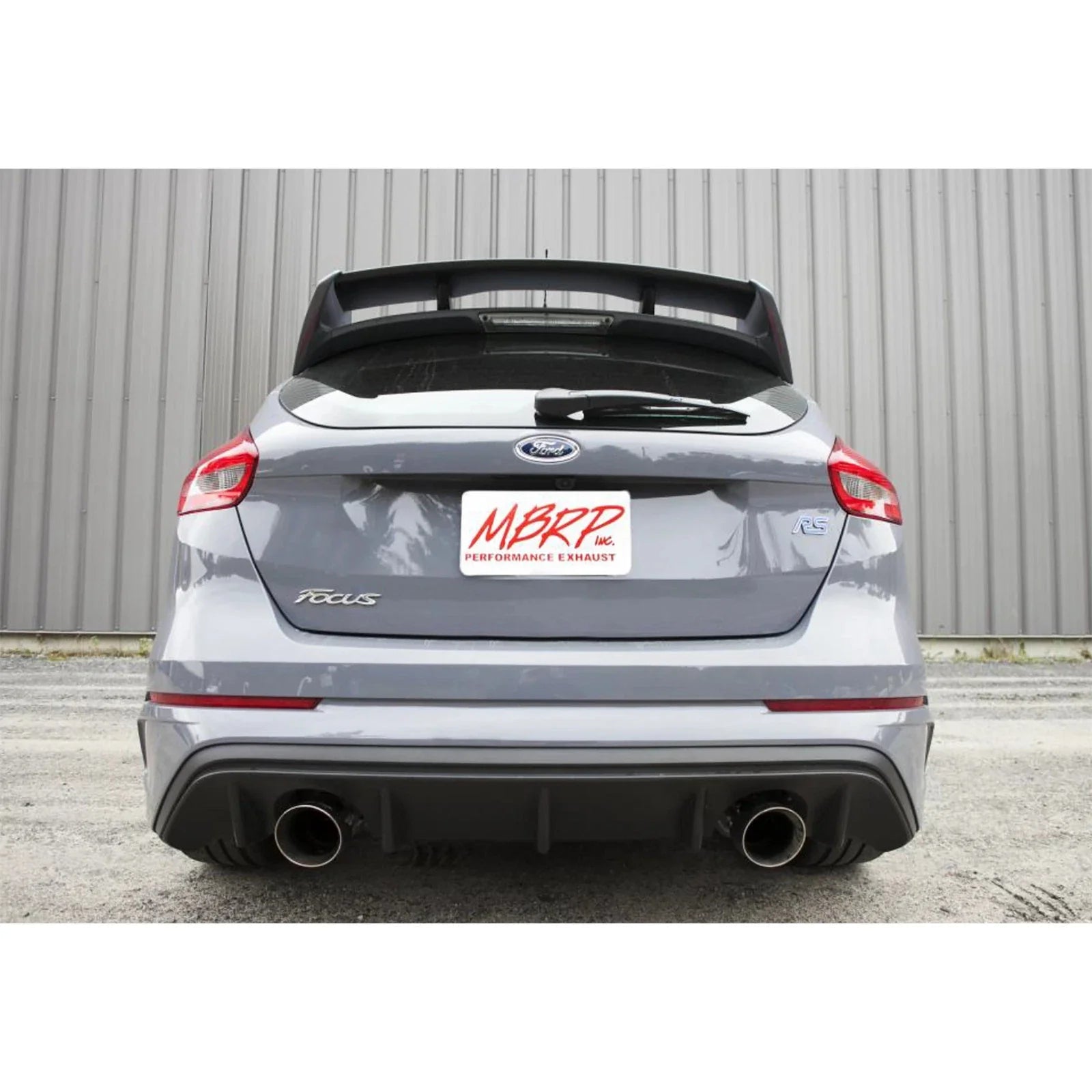 MBRP 2016+ Ford Focus RS 3in Aluminized Dual Outlet Cat-Back Exhaust