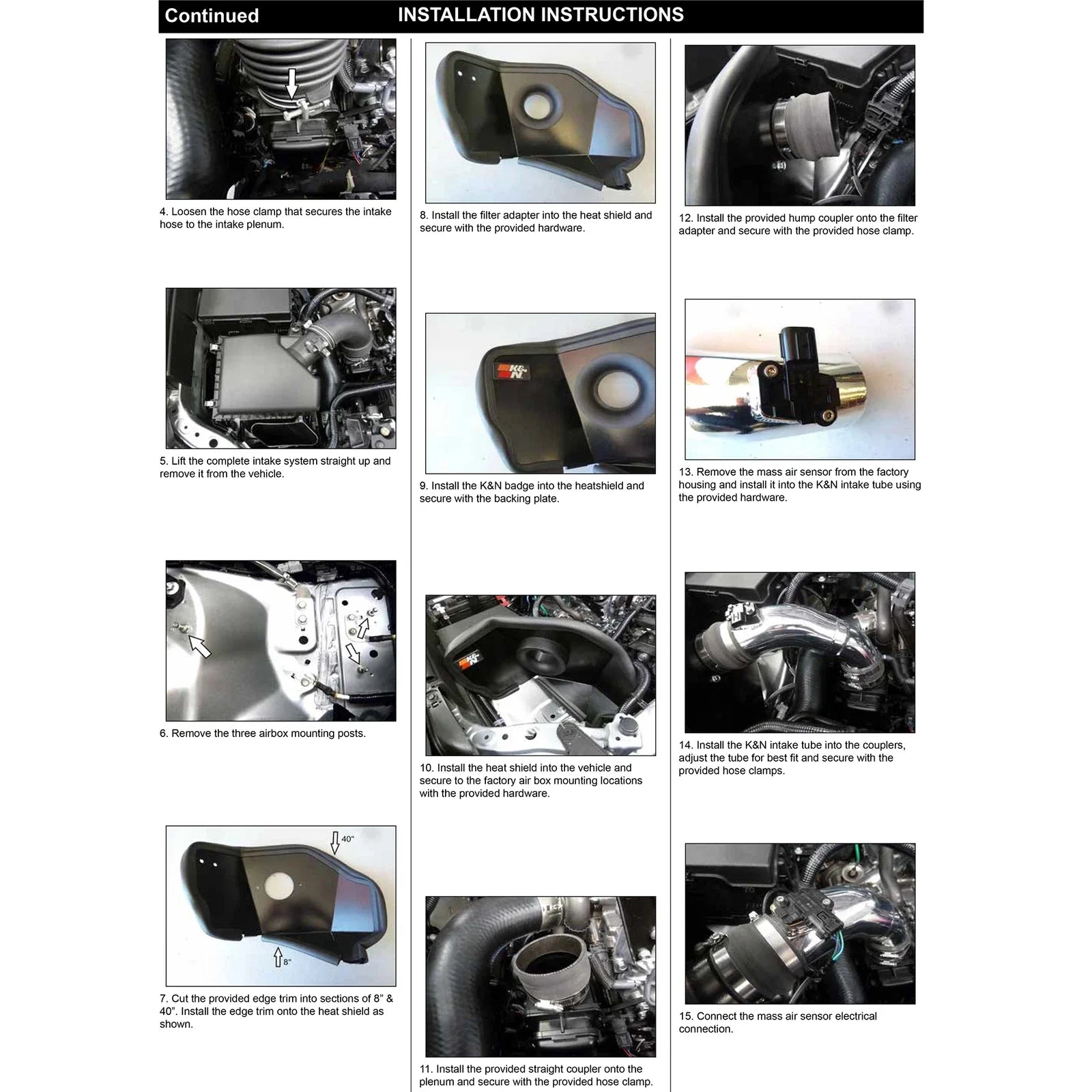 K&N 2024 Toyota Tacoma 77 Series Air Intake