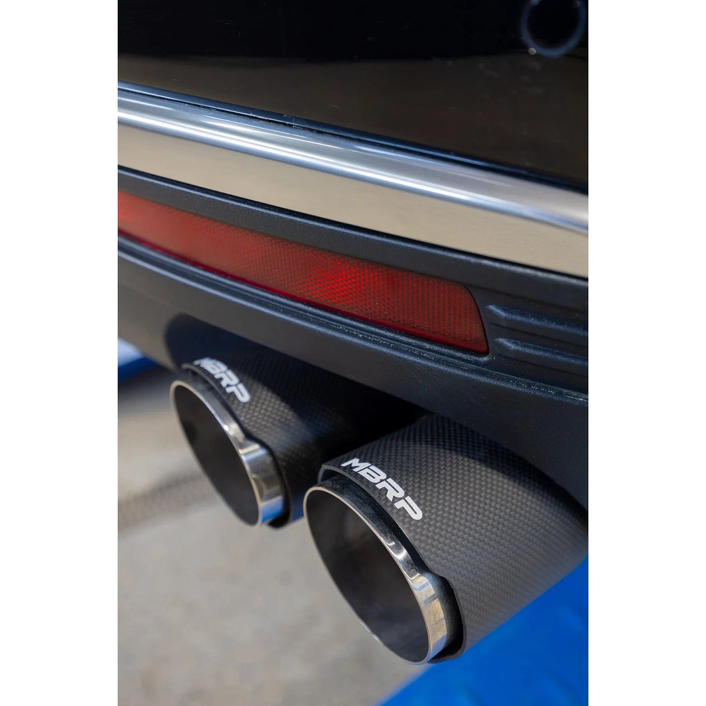 MBRP 2021+ Chevy Tahoe / GMC Yukon T304 SS 3in Cat-Back Dual Split Exhaust w/ Quad Carbon Fiber Tips